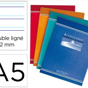 Cahier double ligne 2mm