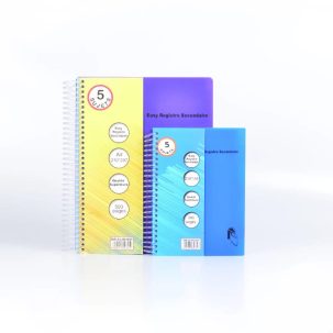 Cahier Registre A4 différentes couleurs 300 pages
