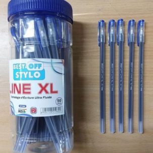 stylo long bleu