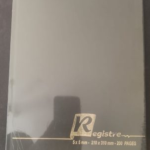 cahier registre 200 pages