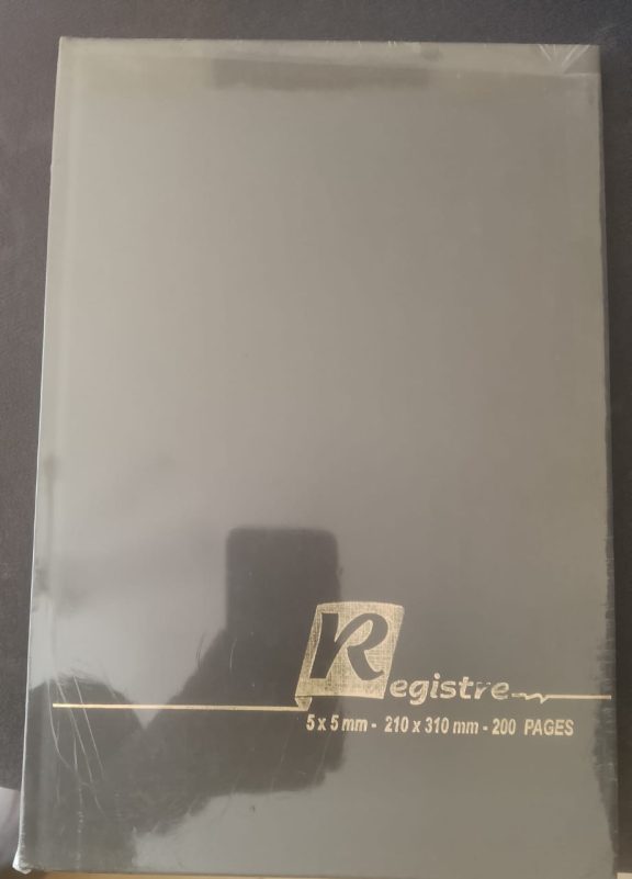 cahier registre 200 pages